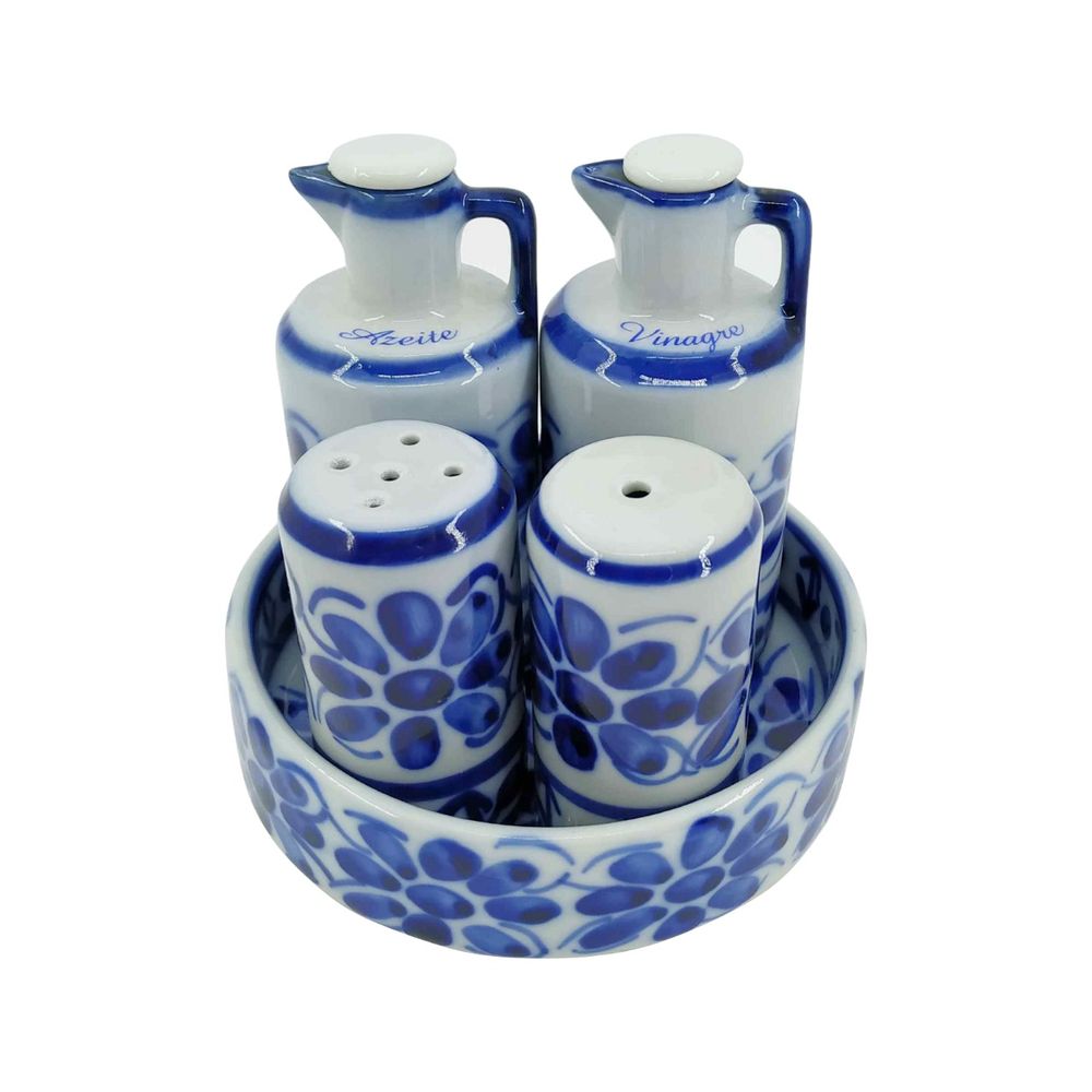 Jogo de Tigelas em Porcelana Azul Colonial 5 peças, Compre Online