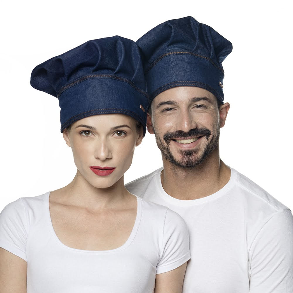 Chapeu do Chef - Touca Mestre Cuca JEANS Unisex Regulavel - Utensilios do  Chef